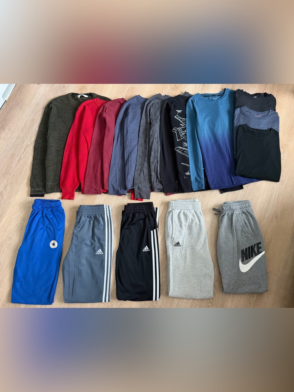 Nike Teen Boy Clothing Bundle – Lot of Sweatpants & Shirts, Boys Size 14–16